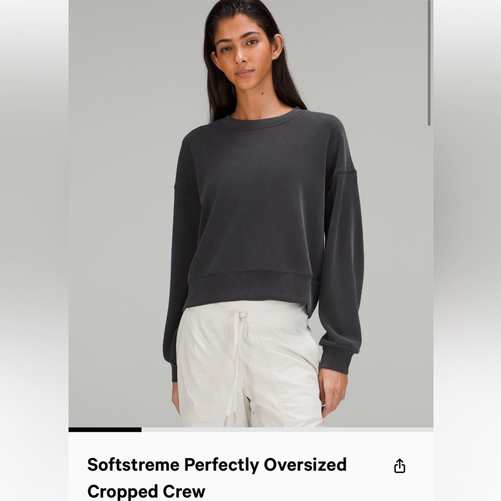 Lululemon Softstreme perfectly oversized cropped crew